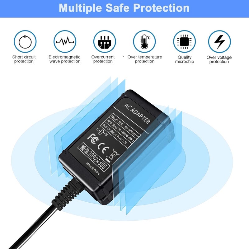 TKDY AC-L200 Charger for Sony Handycam, Replacement for AC-L200 L25 Power Adapter, Compatible with DCR-DVD DCR-HC DCR-SR DCR-SX HDR-CX HDR-PJ HDR-SR NEX-VG Series etc, 100-240V Travel Friendly. - Image 5